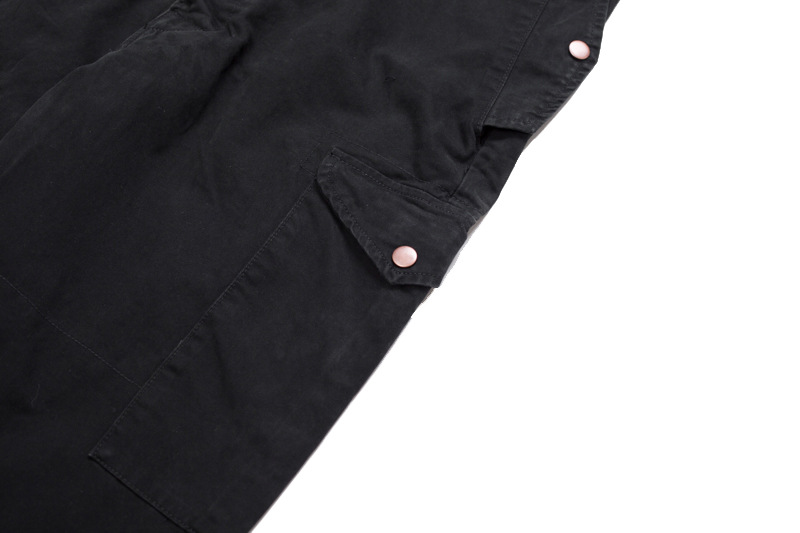 Multi-pocket Cargo Romper Men's Romper Loose Work Suit_voghion.com