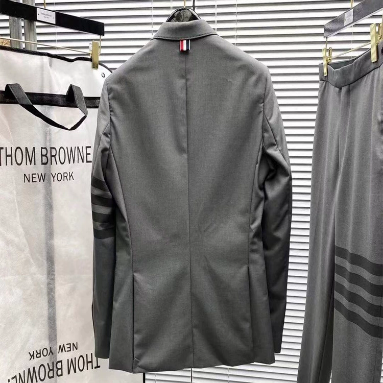 Костюм-пиджак английского стиля, короткий классический жакет, slim fit, осенний сезон