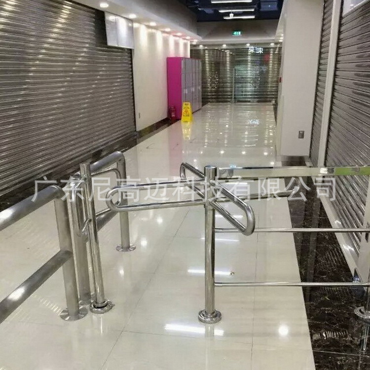 超市进出口器超市单向门旋转门不锈钢转闸禁行器出入口道闸门批发