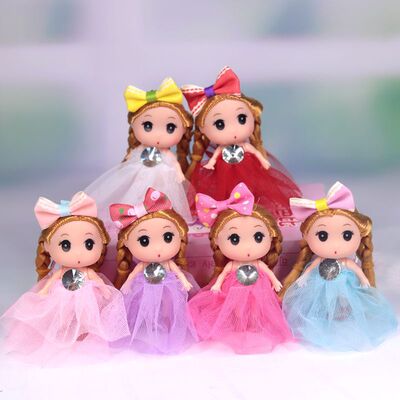 undefined9 centimeter Little confused a doll Barbie Bag Accessories Key ring Pendant girl Toys clothing partsundefined