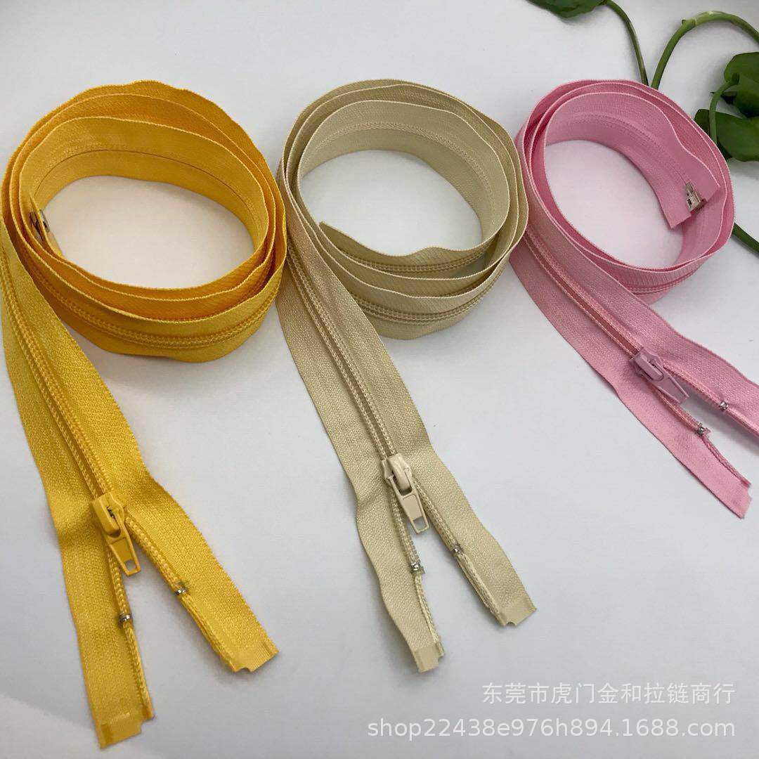 3#彩色尼龙开口拉链，适用于服装等辅料，量大从优