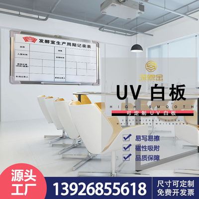 [Custom Factory] UV Printing Form Writing board magnetic Hanging type enterprise Bulletin board advertisement Propaganda Display board