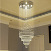 Modern round ceiling lamp, hotel lights for country house for living room, crystal pendant suitable for stairs, room light