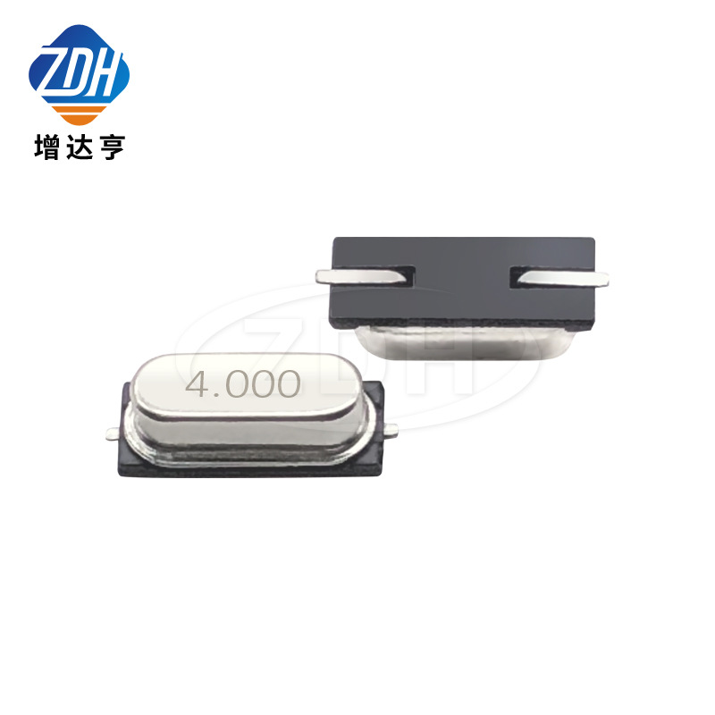 无源贴片晶振 4MHZ 4.000MHZ 4M 49SMD石英晶体 2脚 HC-49SMD