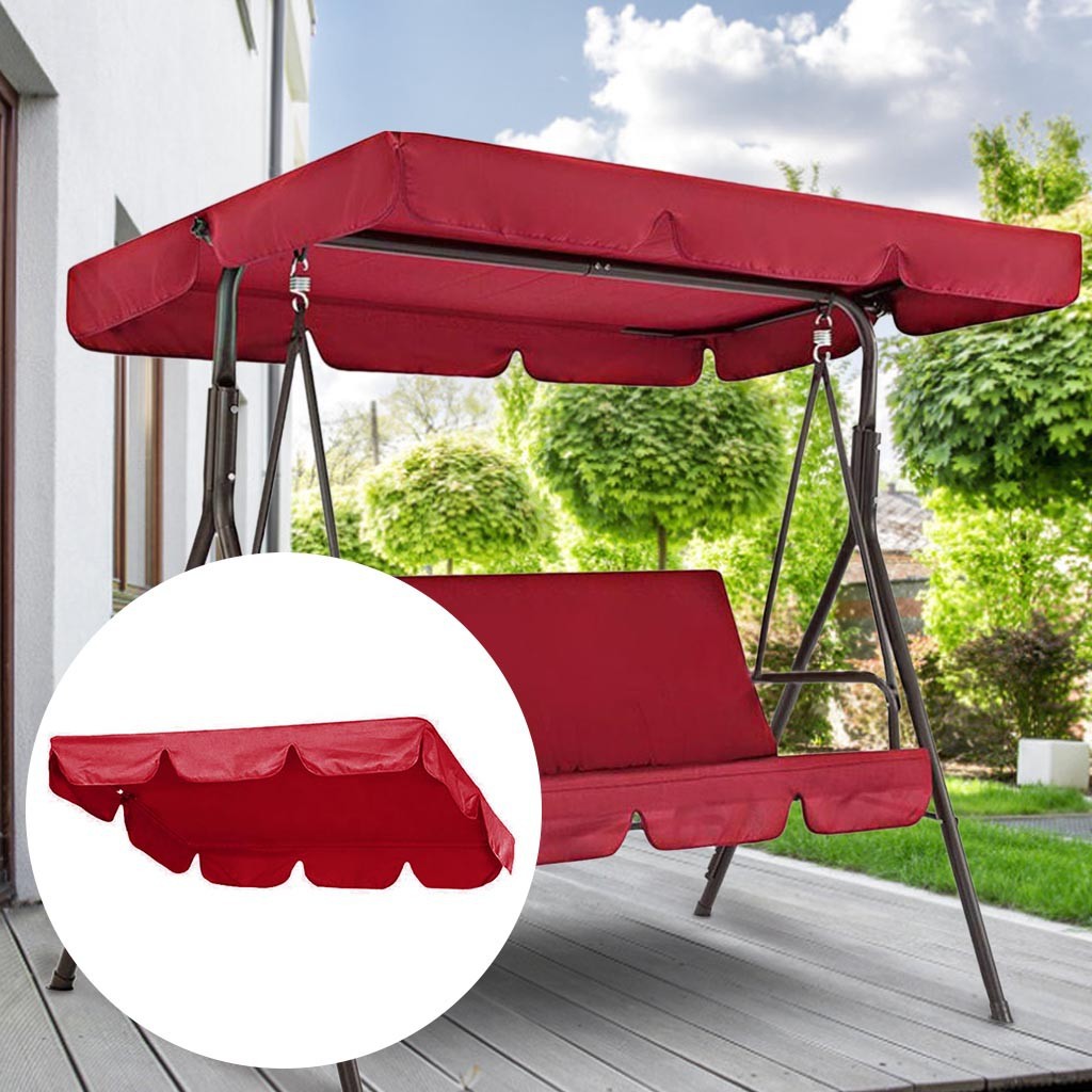 thumbnail image 1 of cubierta impermeable para asiento de columpio de jardín, tela Oxford de repuesto, toldo para columpio de porche de patio al aire libre con funda de asiento, 1 of 5