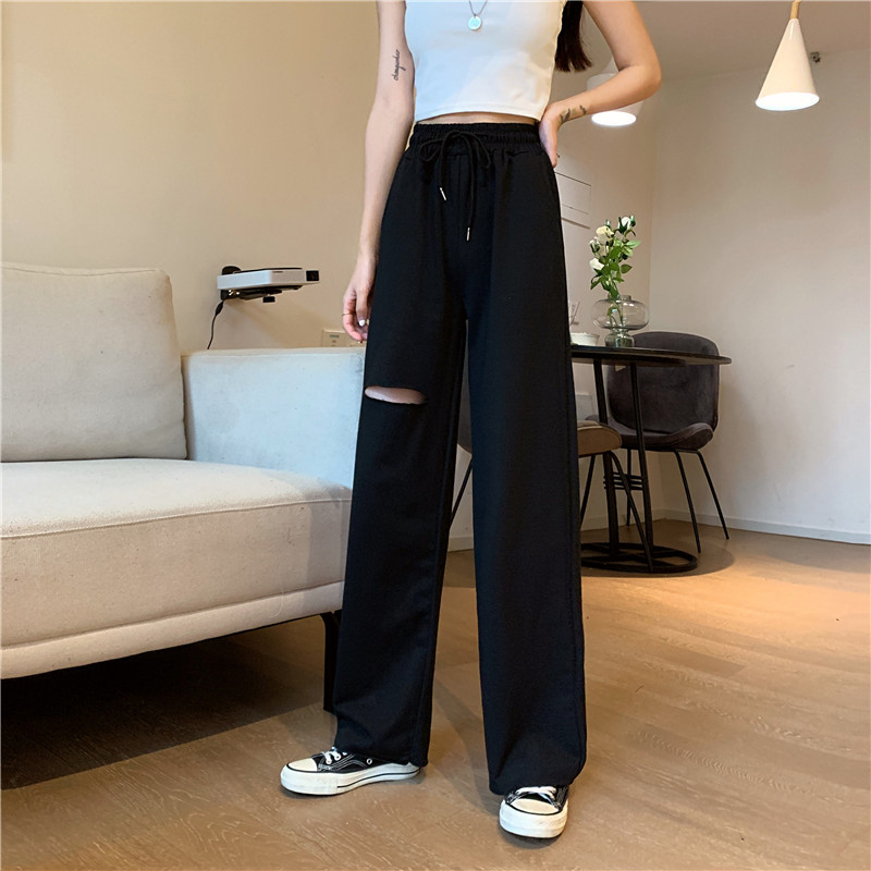 Damen Freizeithose Aus Baumwolle Mit Gummizug Für Den Sommer_voghion.com
