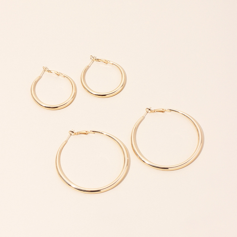 New Trendy Ear Hoop Earrings Feminine Ring Exaggerated Large Hoop Earrings Wholesale Nihaojewelry display picture 14