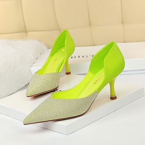 2126-2 han edition fashion footwear diamond glass with light color matching sexy mouth hollow out tines nightclub show t