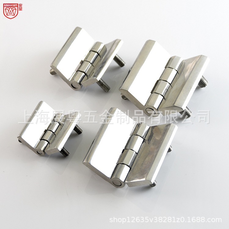 Anwang Stainless Steel Heavy Duty Industrial Hinge Thickened Distribution Box Electric Cabinet Hinge Precision Cast Heavy Duty Flat Hinge