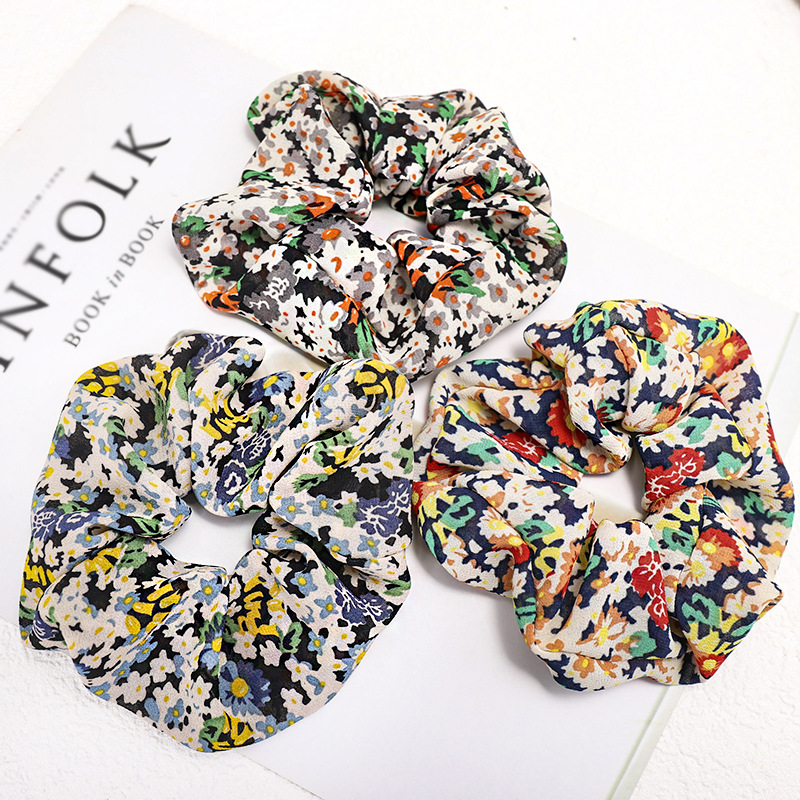 New Simple Printing Cute Cheap Scrunchies Wholesale display picture 10