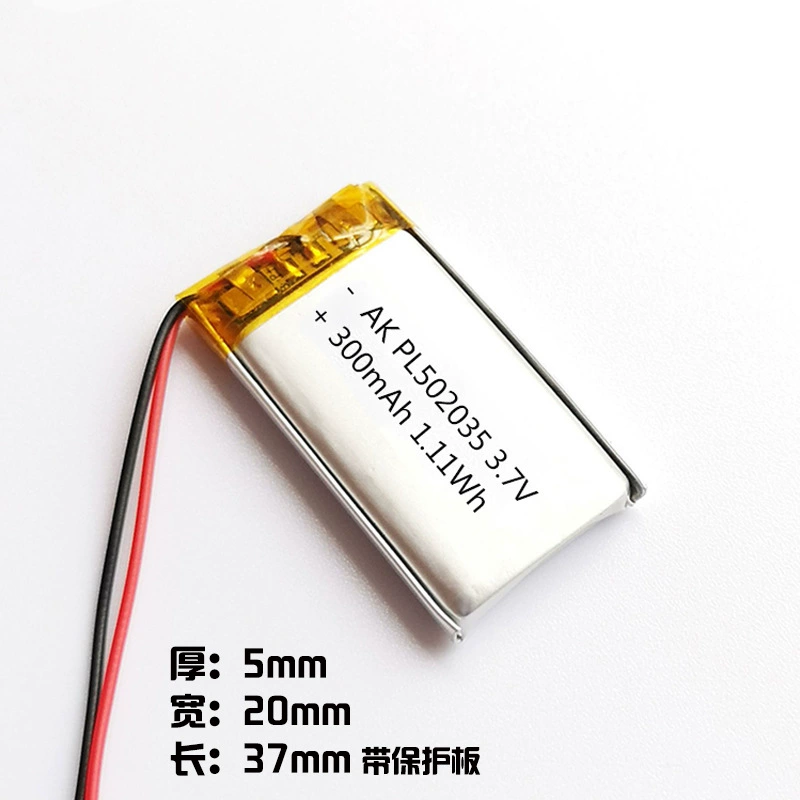 802035 полимерная литиевая батарея 500mAh 3.7V подходит для небольших очистителей воздуха/смарт‑дом аккумуляторы