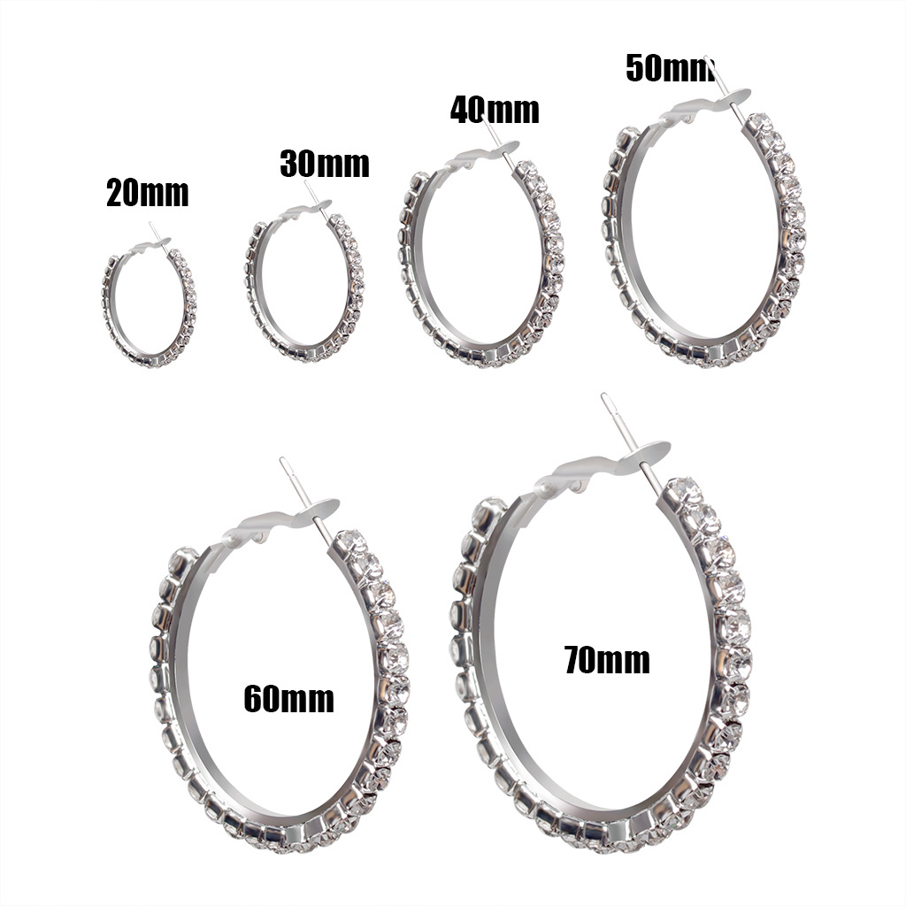 Fashion Star Street Style Flashing Diamond Earrings display picture 1