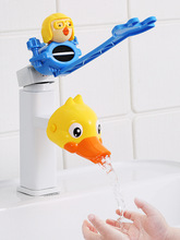 水龍頭延伸器兒童洗手神器寶寶卡通硅膠延長防濺加長接水嘴導水槽