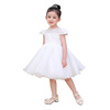 Fashionable children's dress, white small princess costume, Korean style