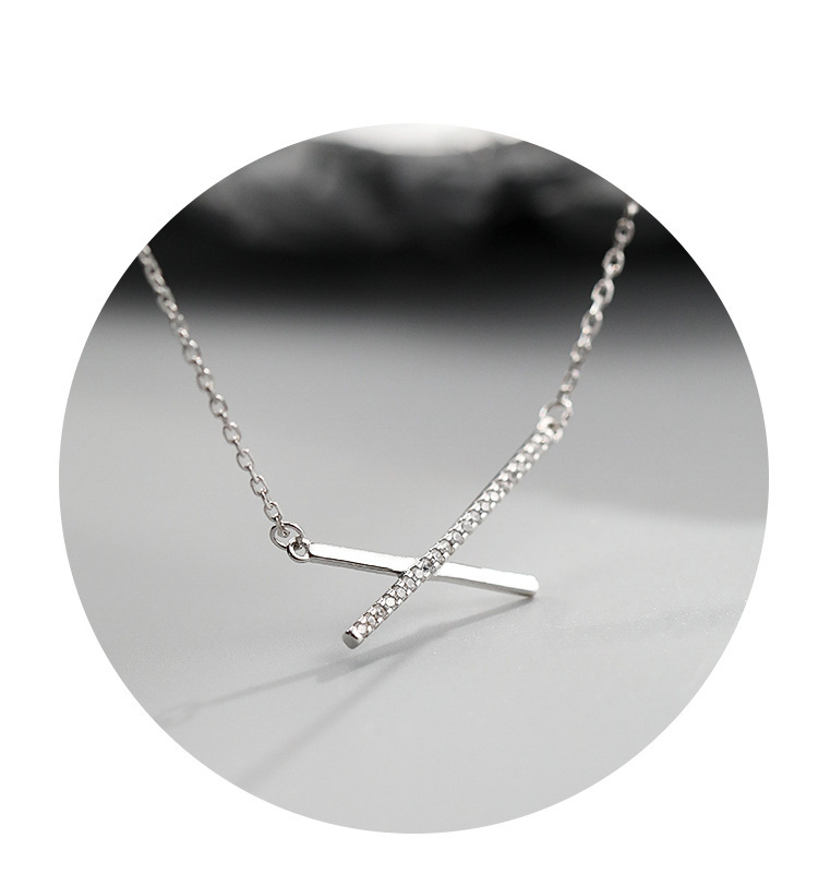 Collar Coreano De Circonitas De Plata Esterlina S925 display picture 2