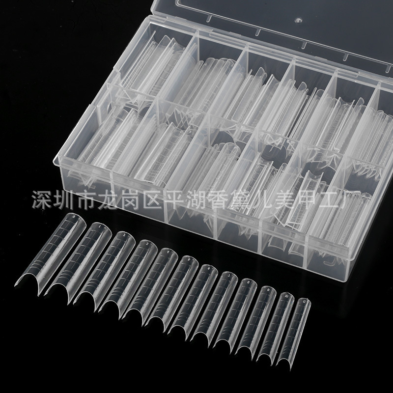 120pcs boxed crystal nail extension nail...