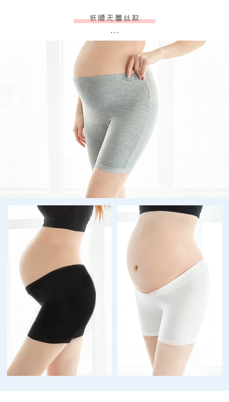 Maternity lace decor short leggings NSXY47372