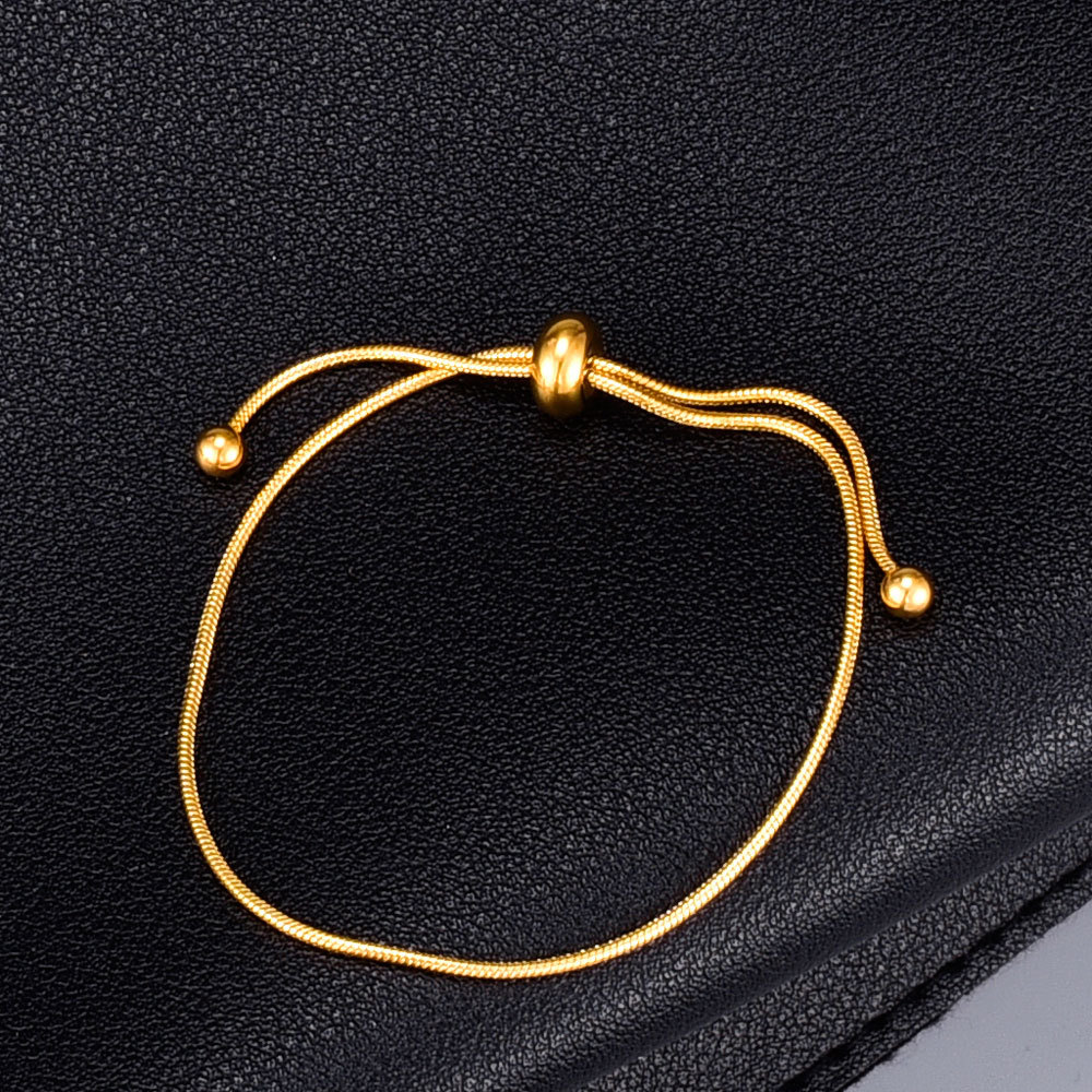 Nihaojewelry Simple Titanium Steel Drawstring Short Bracelet Wholesale Jewelry display picture 4