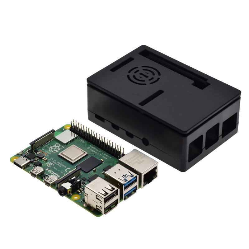 Корпус для экрана Raspberry Pi 4B 3.5-дюймовый, ABS-корпус, можно установить вентилятор/3.5-дюймовый сенсорный экран