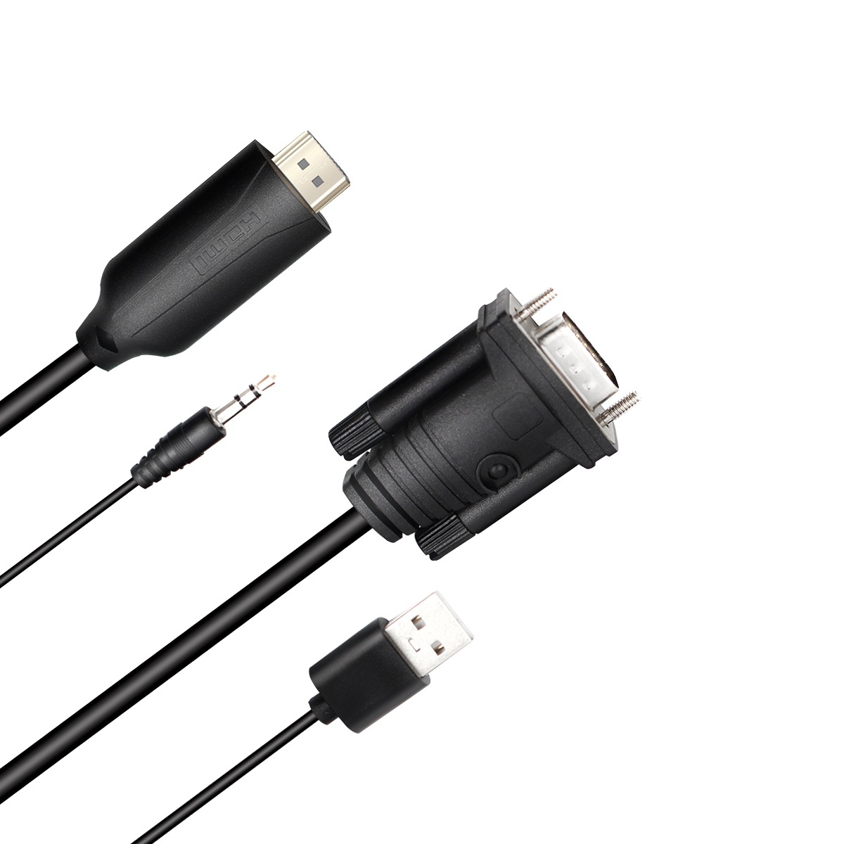 VGA to HDMI converter line 1.8 meters with Audio simulation to…