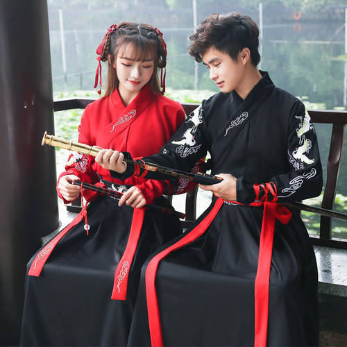 Hanfu dress female ancient martial arts Swordsmen warrior chinese ming qing han hanfu waist Ru skirt Han element student Wei Jin ancient male