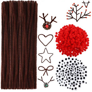 �}�Q����M���ײ�DIY��ͯ������ɫë�lŤŤ����ɫ�۾���tɫ�q��