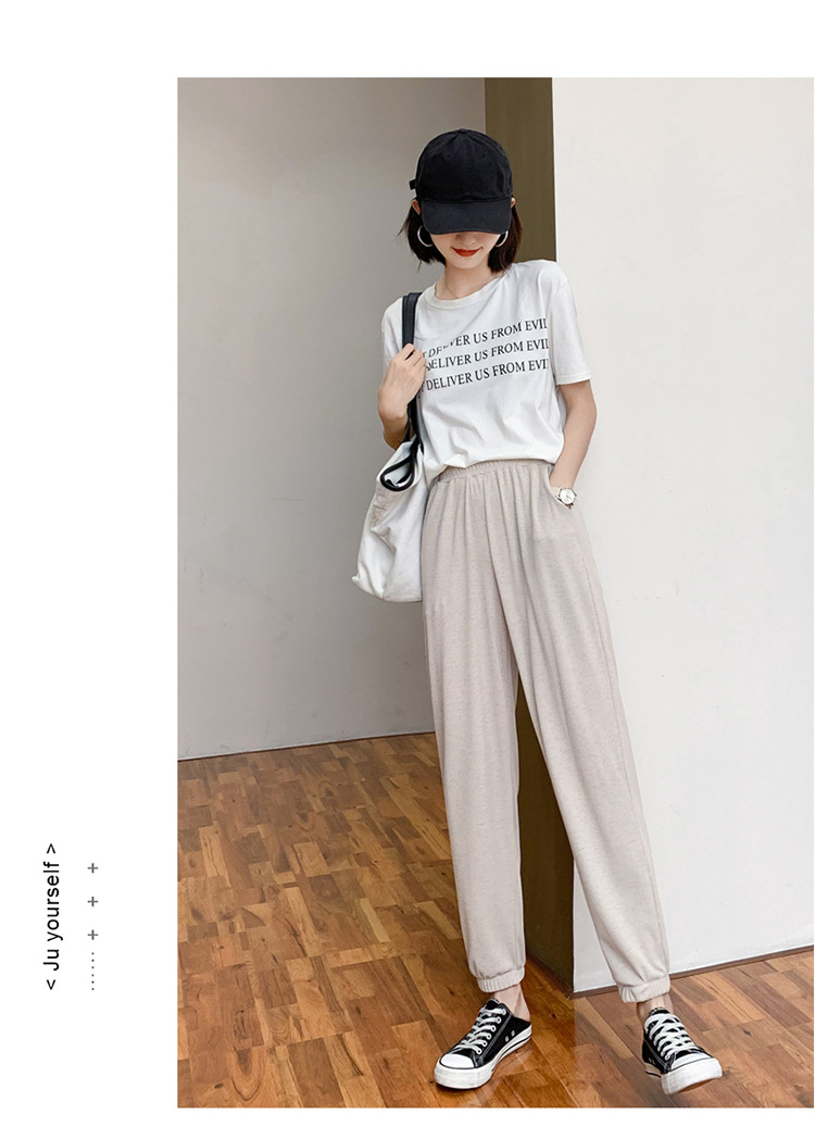 Pantalon léger femme en coton - Ref 3430172 Image 22