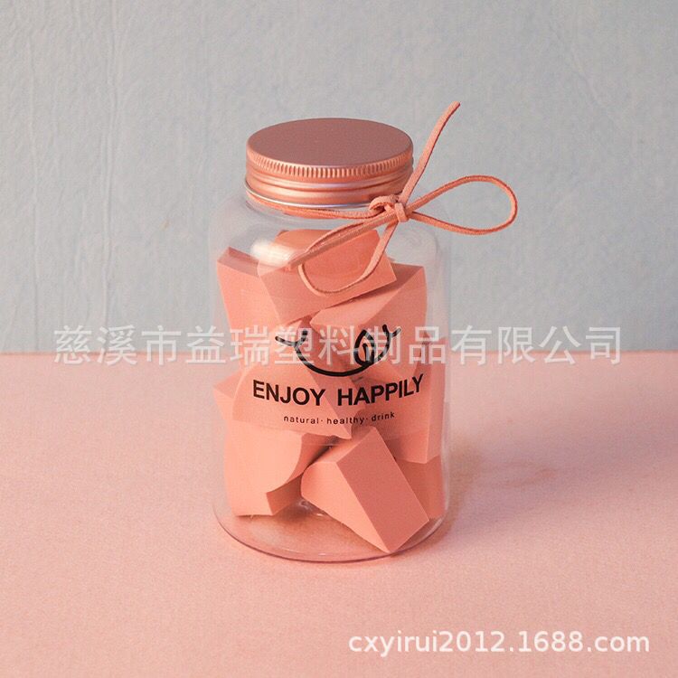 美妆蛋 化妆彩蛋 美妆粉扑 pet塑料瓶 铝盖 500ml包装瓶（LG150）