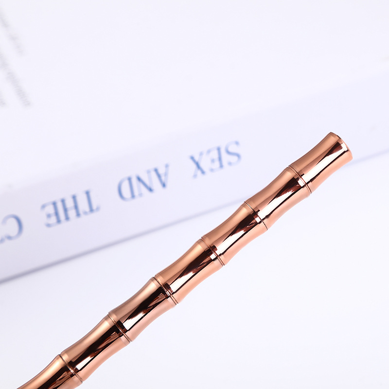 Fábrica al por mayor latón pluma de gel de metal firma pluma de bambú pluma de latón al aire libre pluma táctica de autodefensa pluma