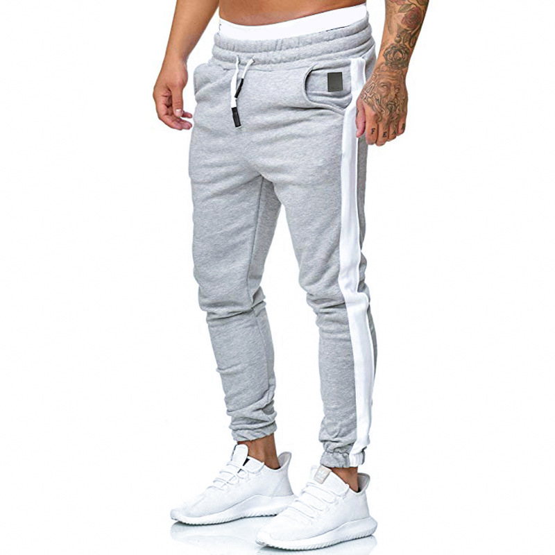 New Men's Sports Casual Trousers Fashion Solid Color Pants Sports Trousers Bottoms Drawstring_voghion.com
