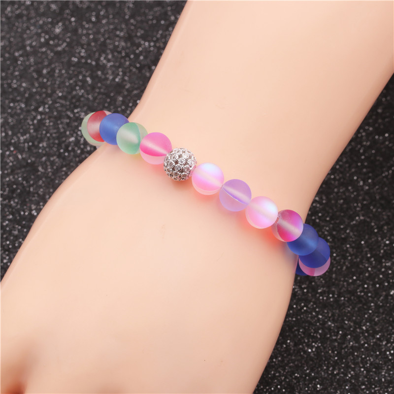 New Fashion Moonstone Diamond Ball Bracelet Nihaojewelry Wholesale display picture 3