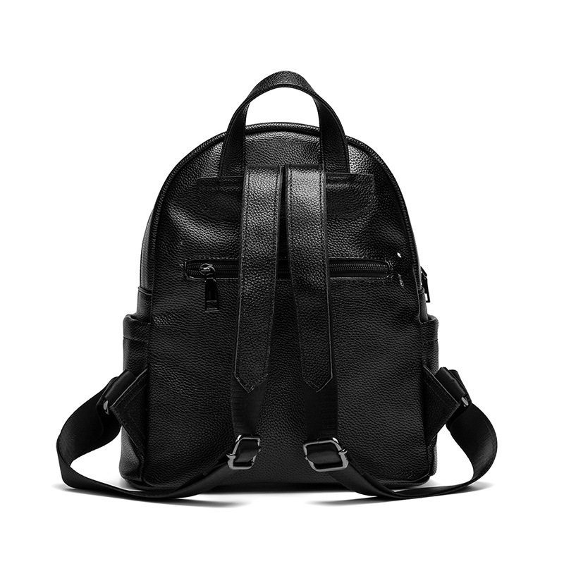 Women's Leather Backpack Casual Versatile Anti-theft Daypack_voghion.com