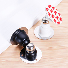 No punching, ultra-short door absorber, mini small strong magnetic stainless steel wall absorber, internet celebrity bell-shaped door anti-collision door stopper, floor absorber