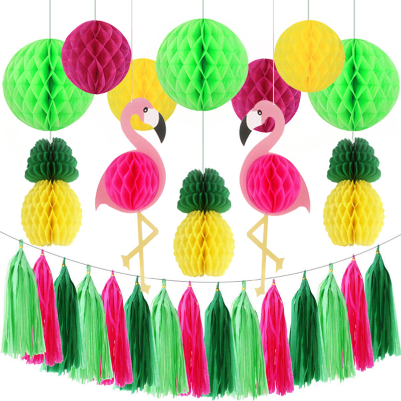 Wholesale Three-tier Flamingo Paper Cake Stand Nihaojewelry display picture 1