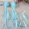 Children's shiffon Hanfu with tassels, hairgrip ancient style, hair band, hair accessory for princess, flowered, Chinese style