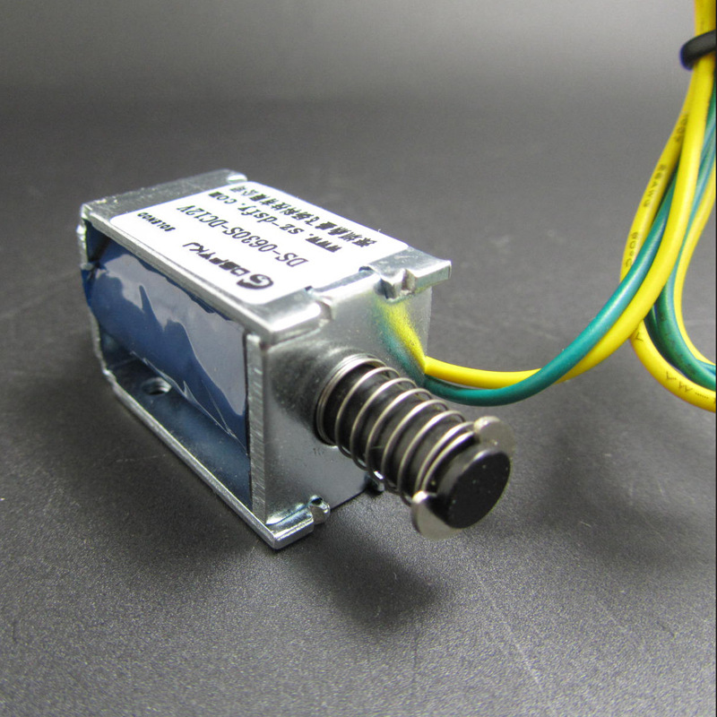 DS-0630S贯通推拉式直流电磁铁电磁阀电子锁行程8mm牵引吸盘式6v