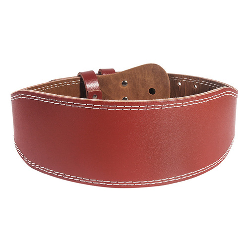 Cross-border new cowhide leather fitness weightlifting belt for men and women squat deadlift kettlebell sports belt protective gear