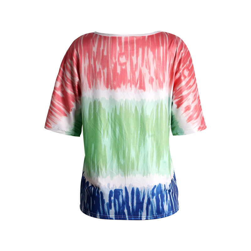 fashion printing short-sleeved round neck T-shirt NSKX5962