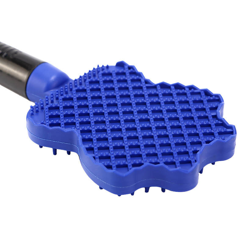 Suministros para mascotas nuevo tres en uno de silicona cepillo de baño para mascotas depilación cepillo para mascotas perro cepillo de baño en stock