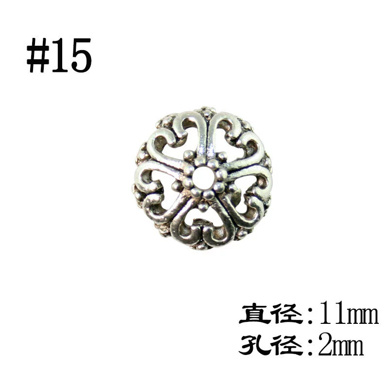 Бисерные наконечники (Zhuheyuan) Assorted декоративные разделители бусины, флористические дизайны, аксессуар для браслета DIY