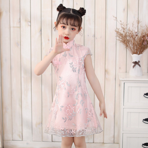 Qipao for kids Girl Qipao Guotang foreign style little girl dress girl Qipao skirt