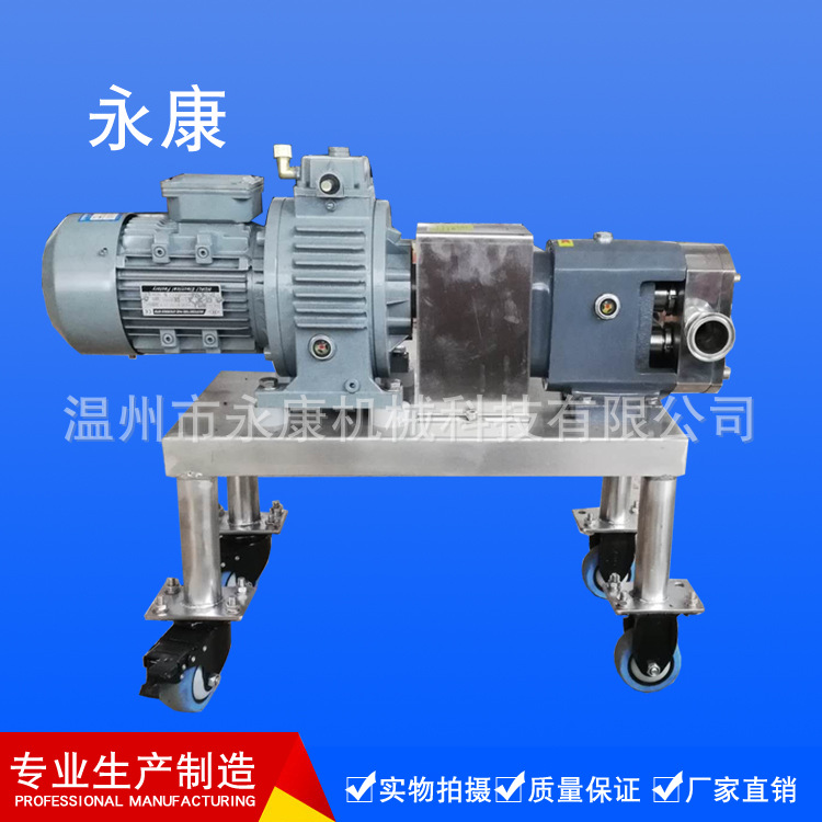 转子泵胶水泵高粘度泵卫生级化工洗发膏巧克力输送泵