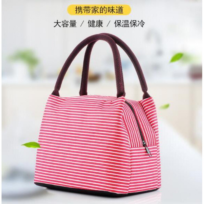 Heat insulation barrel Lunch box Portable Packaging Cooler bag Hand carry bags Large girl Workers Simplicity Chinese style Boyfriend