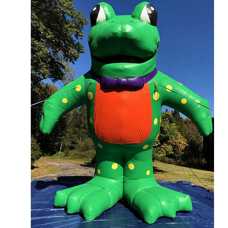 行走广告人偶卡通气模人吉祥物气模定制充气防护服动漫青蛙模型
