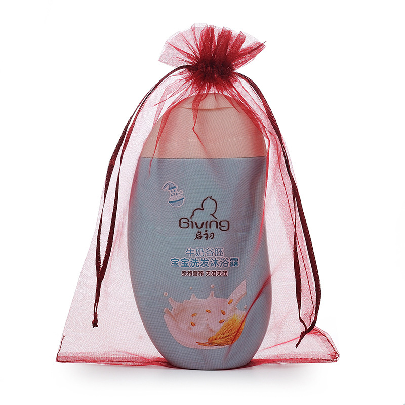 Bolsitas de organza al por mayor bolsa de cordón color sólido para dulces joyería regalos