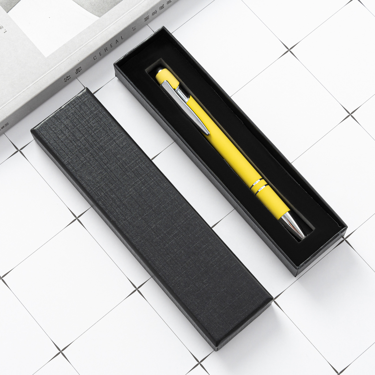 Fábrica al por mayor estuche de lápices logotipo de impresión cubierta rectangular cielo y tierra caja de lápices de regalo caja de papel de embalaje caja de lápices al por mayor