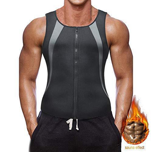 Men's Neoprene Vest Short-Sleeved Shapewear Sauna Top Diving Material Tight-Fitting Sports Shapewear Vest