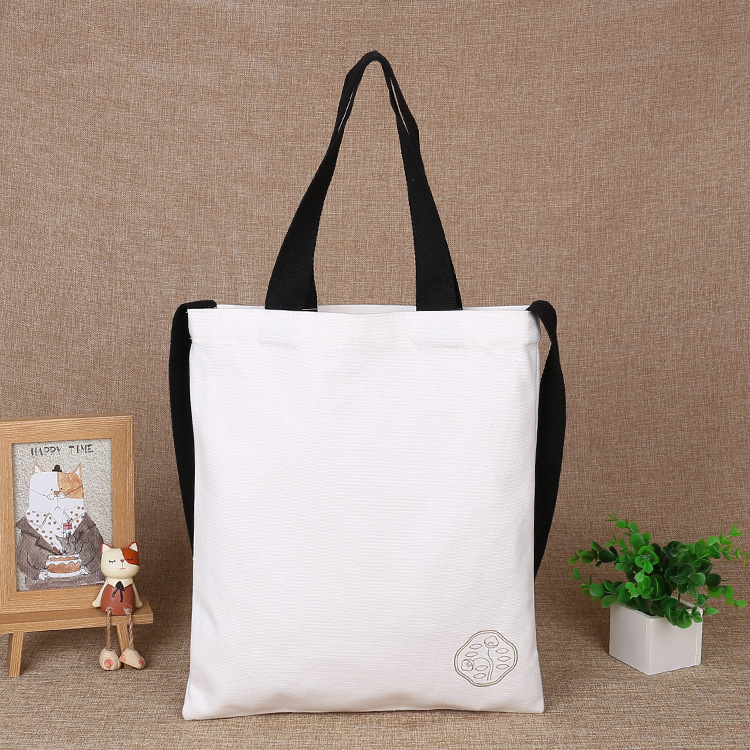 厂家定 制时尚帆布包批发学生空白手提帆布袋彩印广告帆布袋可定