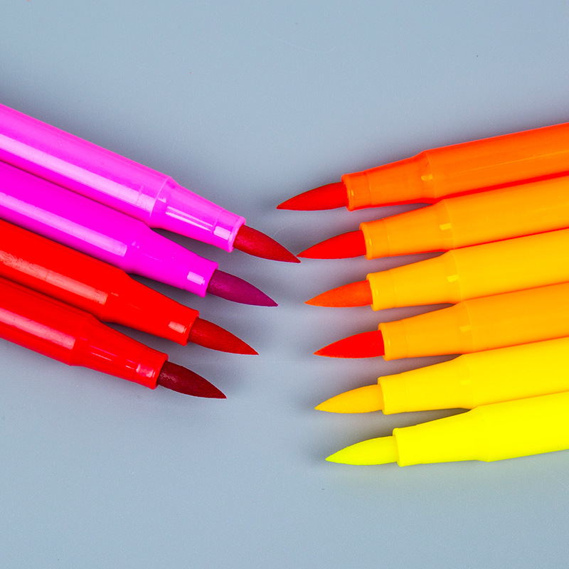 215 de color medio pluma suave cabeza acuarela pluma lavable color pluma traje niños pintura arte pintura materiales estudiante suministros