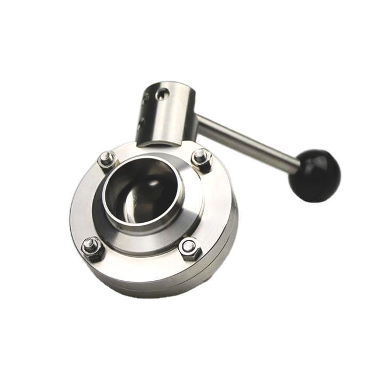 ���������ͺ��ӵ���304 SANITARY  WELDED BUTTERFLY  VALVE